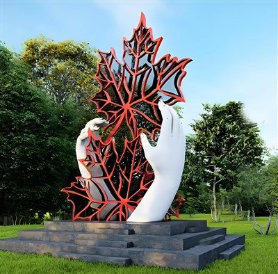 Stainless hlau Garden Ornament